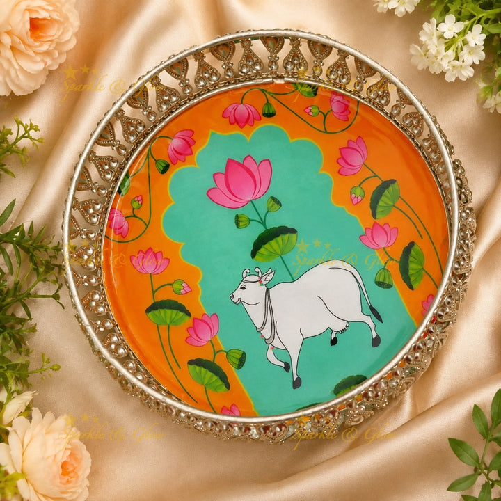 Exquisite Kalamkari Decorative Basket - Ideal Gift Choice