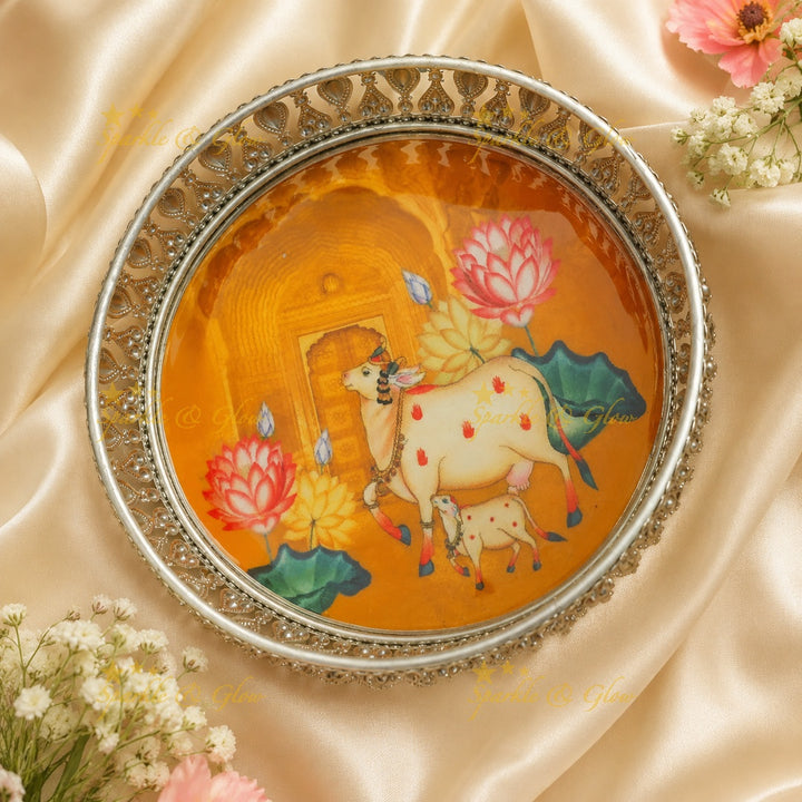 Exquisite Kalamkari Decorative Basket - Ideal Gift Choice