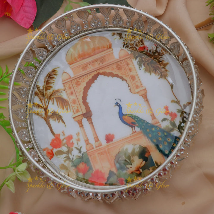 Elegant Kalamkari Gift Tray for Festive Returns