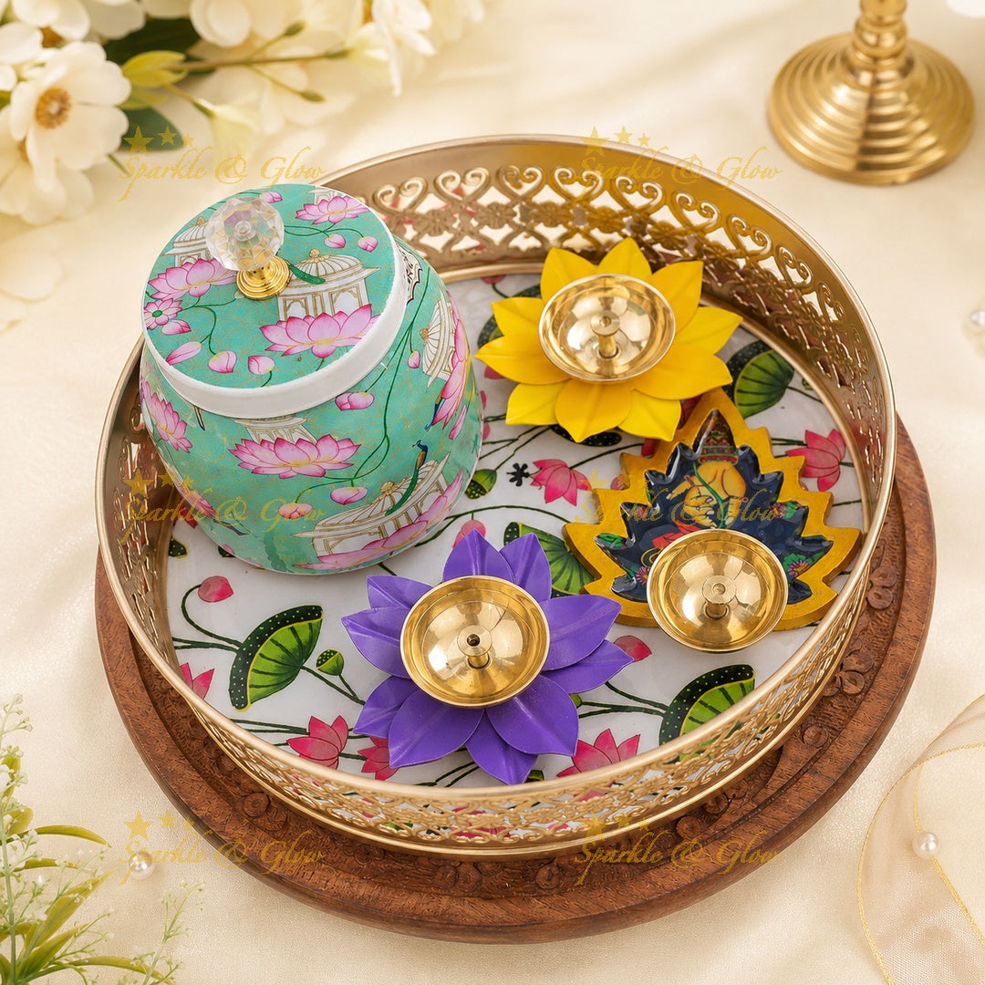 Exquisite Diyas & Decorative Jar Combo