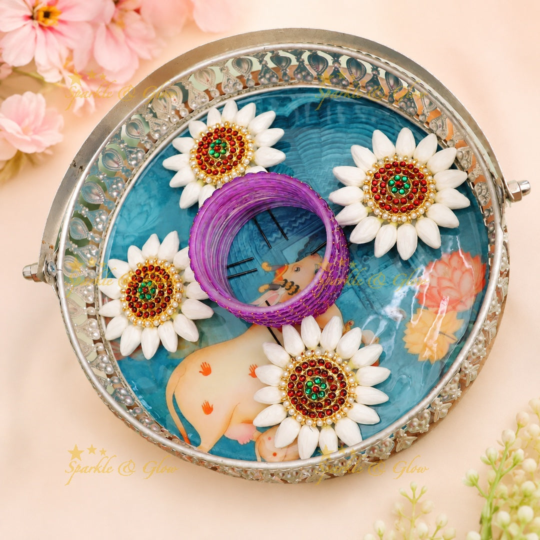 Stunning Festive Bangles & Hairbands Combo Offer Online