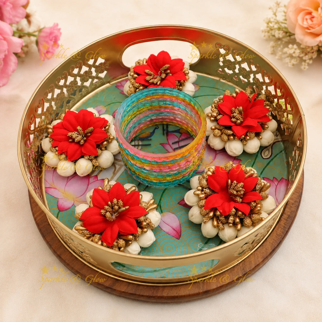 Exquisite Multicolor Bangles Set - Festive Elegance