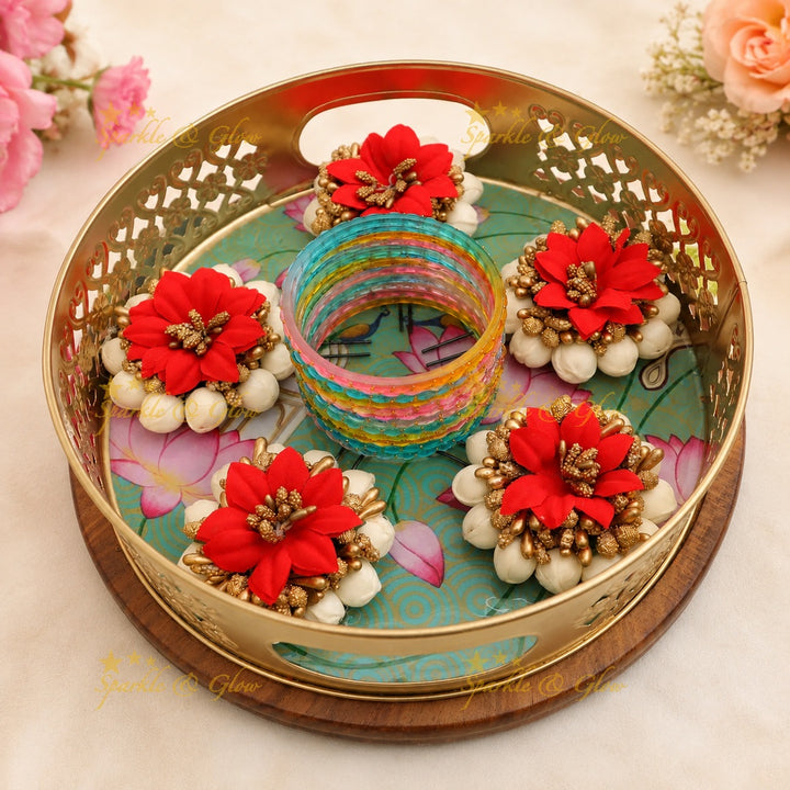 Exquisite Multicolor Bangles Set - Festive Elegance