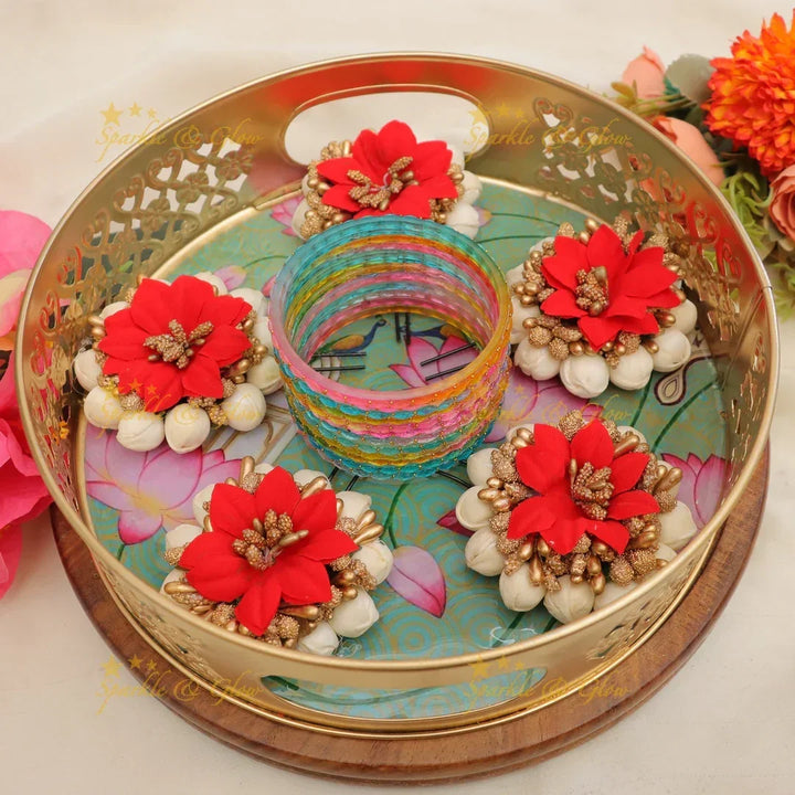 Exquisite Multicolor Bangles Set - Festive Elegance