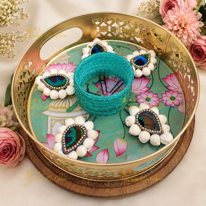 Elegant Festive Bangles & Hairpins Gift Set for Celebrations