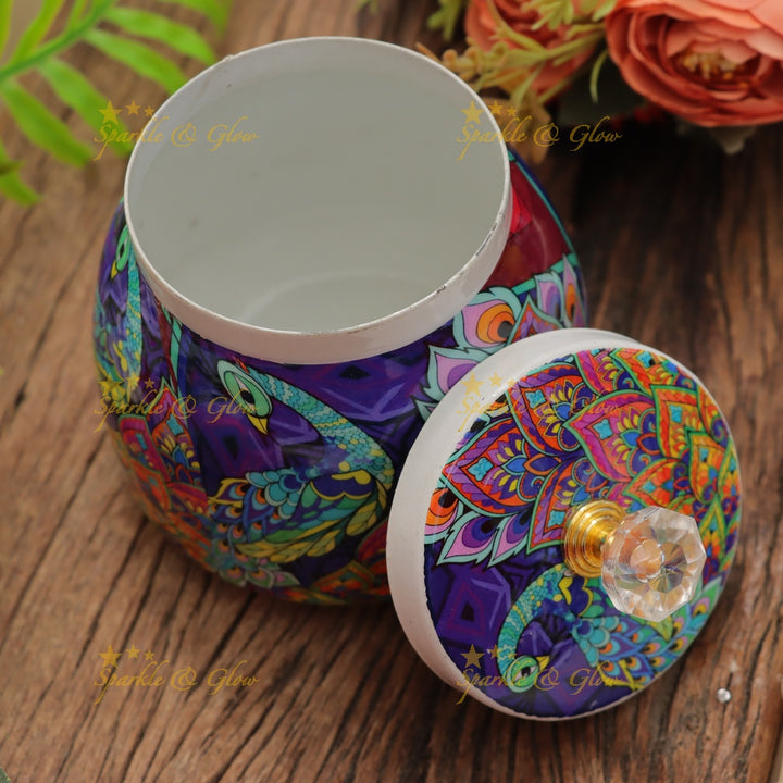 Exquisite Kalamkari Jar for Elegant Festive Gifts