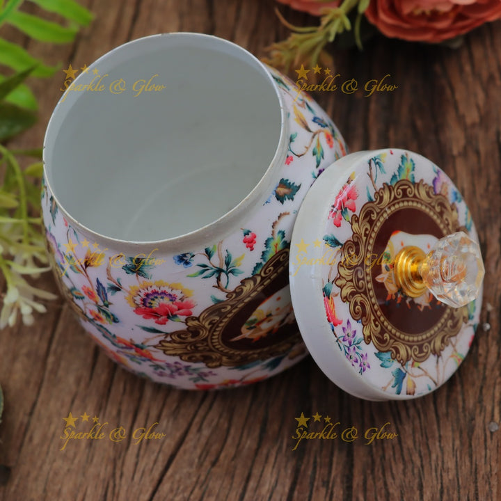 Exquisite Kalamkari Jar for Elegant Festive Gifts