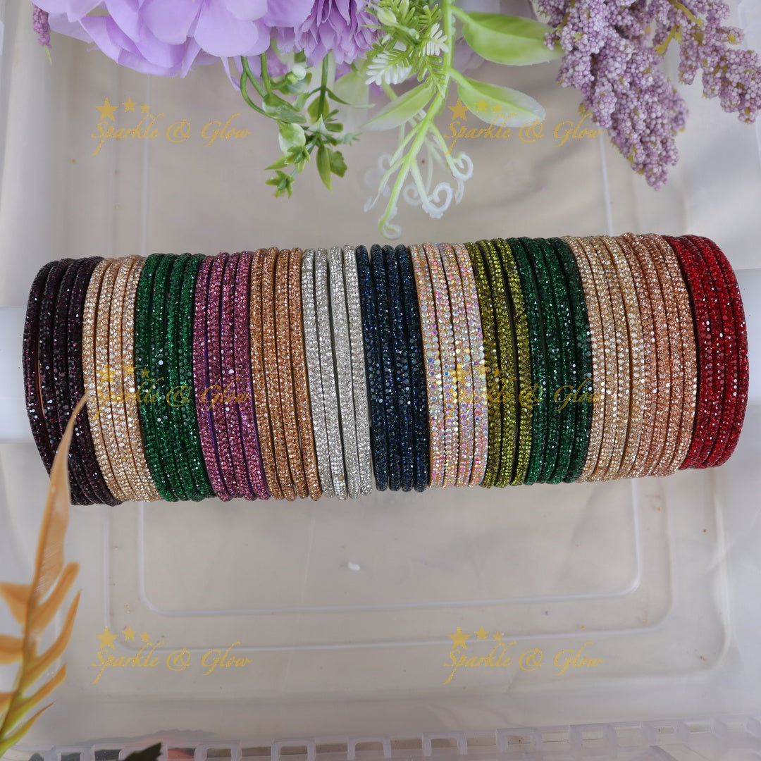 Exquisite Glass Bangles for Festive Elegance