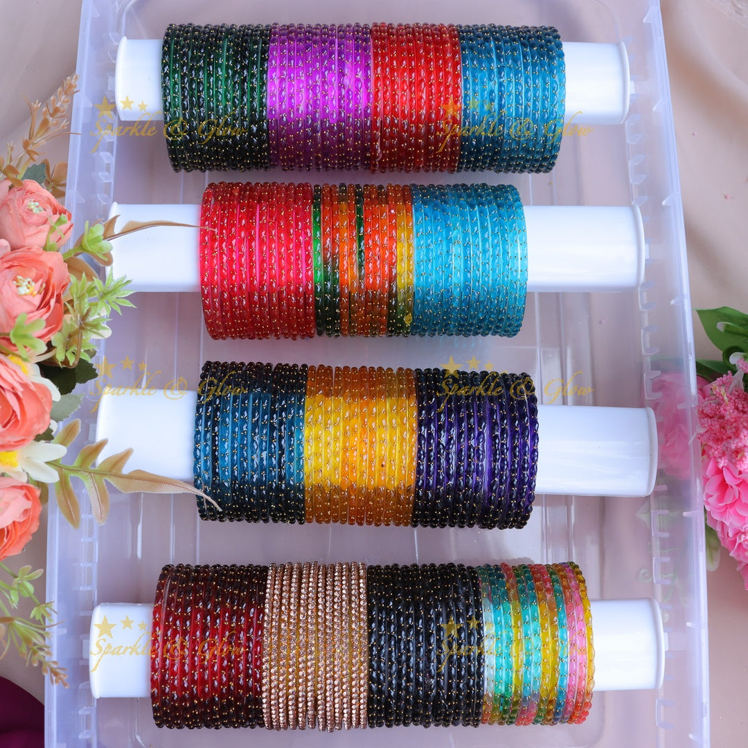 Vibrant Glass Bangles for Weddings & Festivals