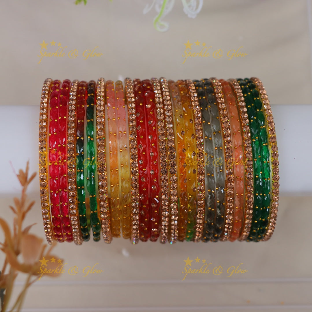 Exquisite Festive Glass Bangles Set for Every Occasion