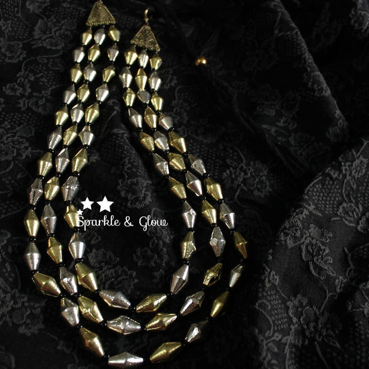 Three layer dholki haram - Dual Tone - Sparkle and Glow