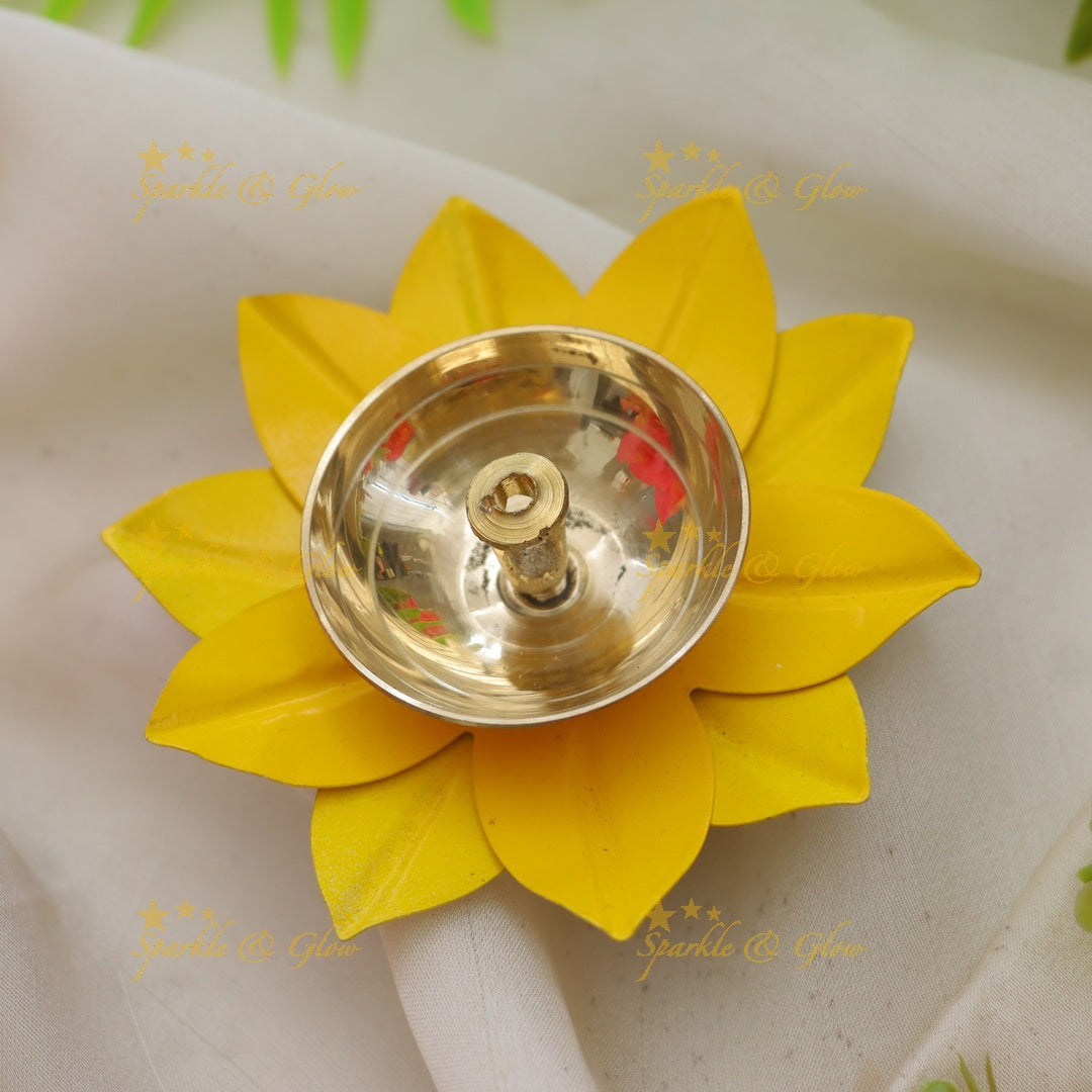 Enchanting Floral Diya Set for Festive Celebrations SET OF 6 Assorted