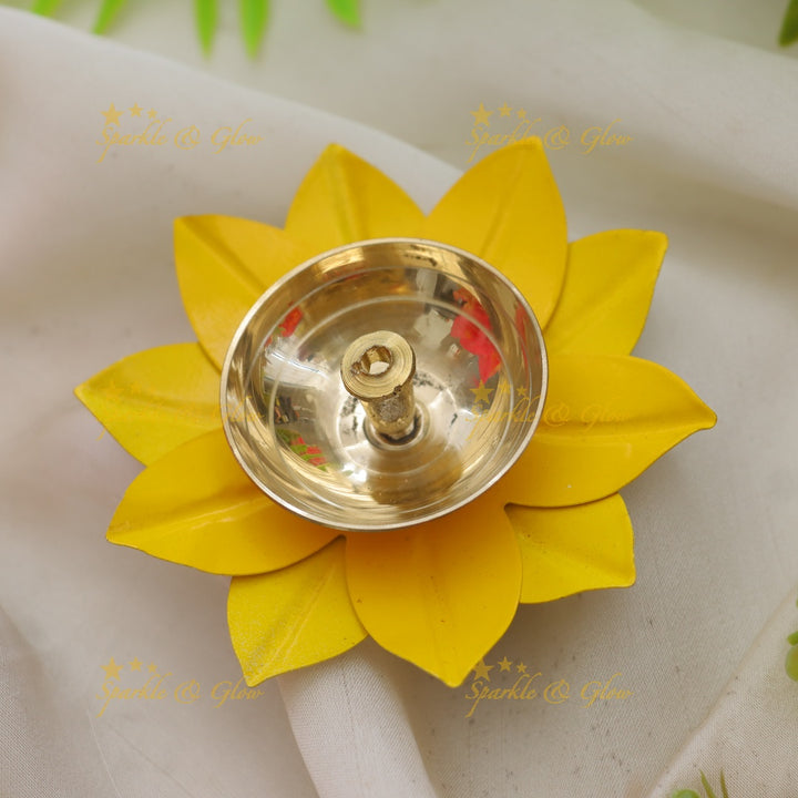 Enchanting Floral Diya Set for Festive Celebrations SET OF 6 Assorted