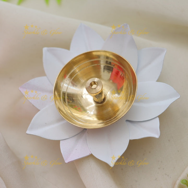 Enchanting Floral Diya Set for Festive Celebrations SET OF 6 Assorted