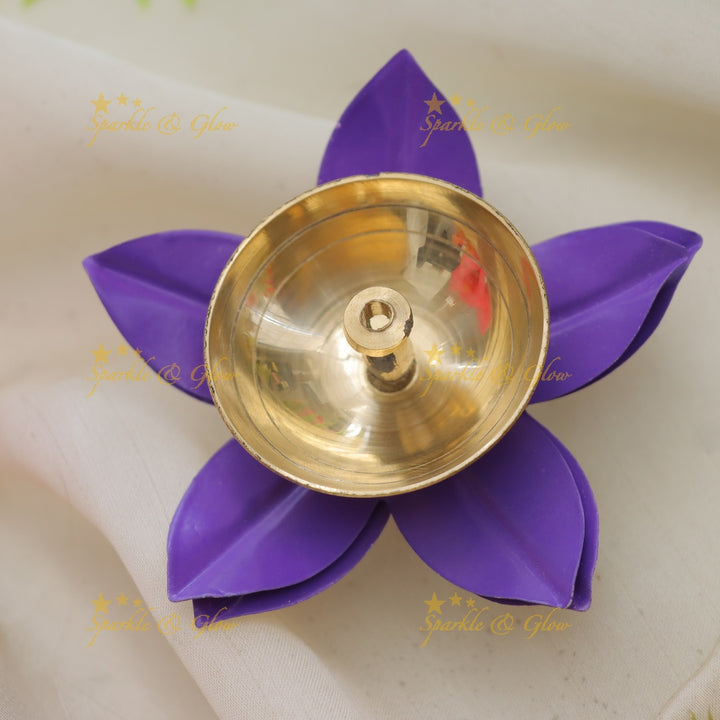 Enchanting Floral Diya Set for Festive Celebrations SET OF 6 Assorted