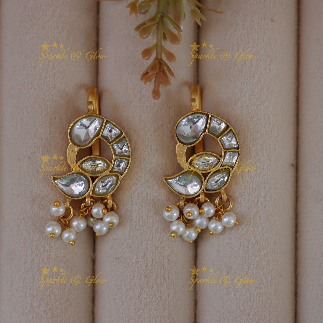 Exquisite Jadau Peacock Bugadi Earrings for Festive Elegance