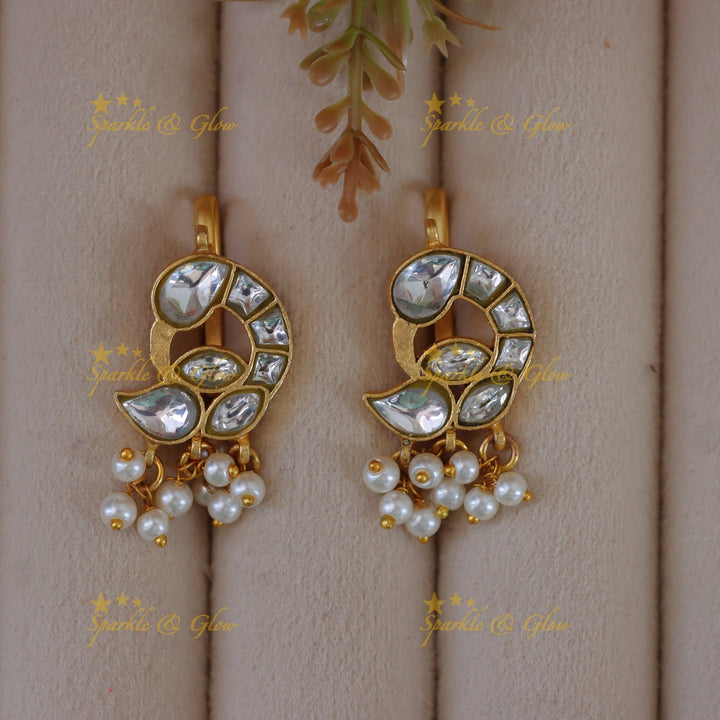 Exquisite Jadau Peacock Bugadi Earrings for Festive Elegance