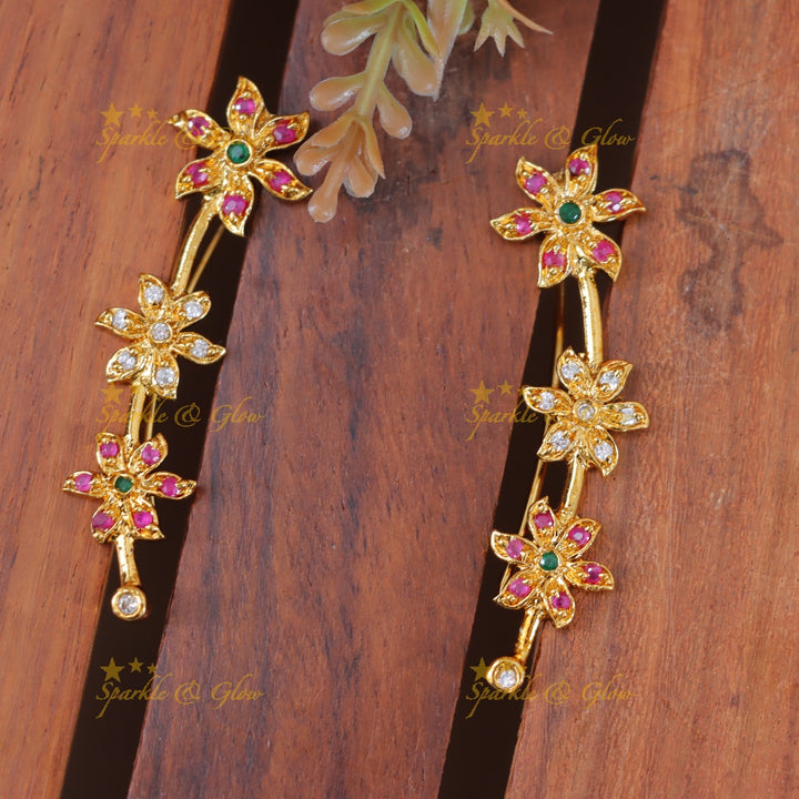 Exquisite Floral Earcuffs for Wedding Celebrations