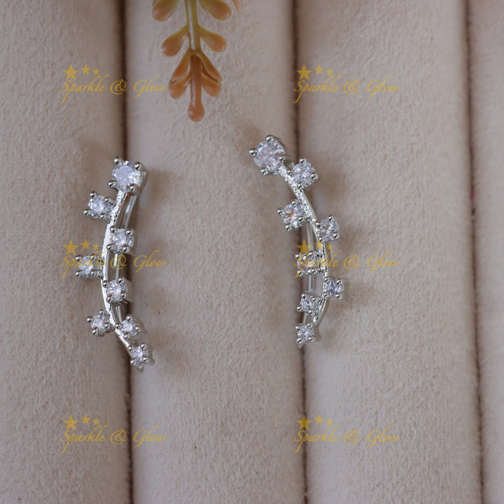Stunning American Diamond Earcuff Earrings - New Arrival