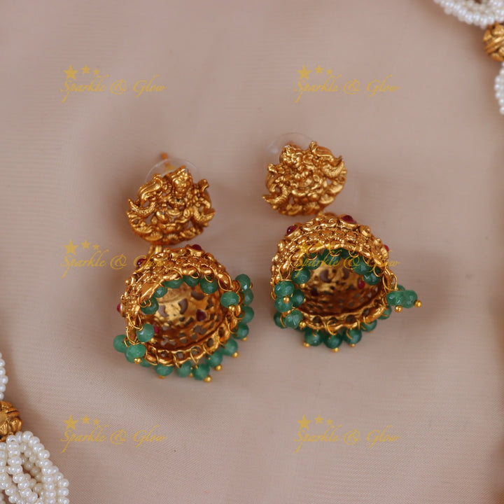 Exquisite Gold Lakshmi Temple Necklace for Festive Elegance