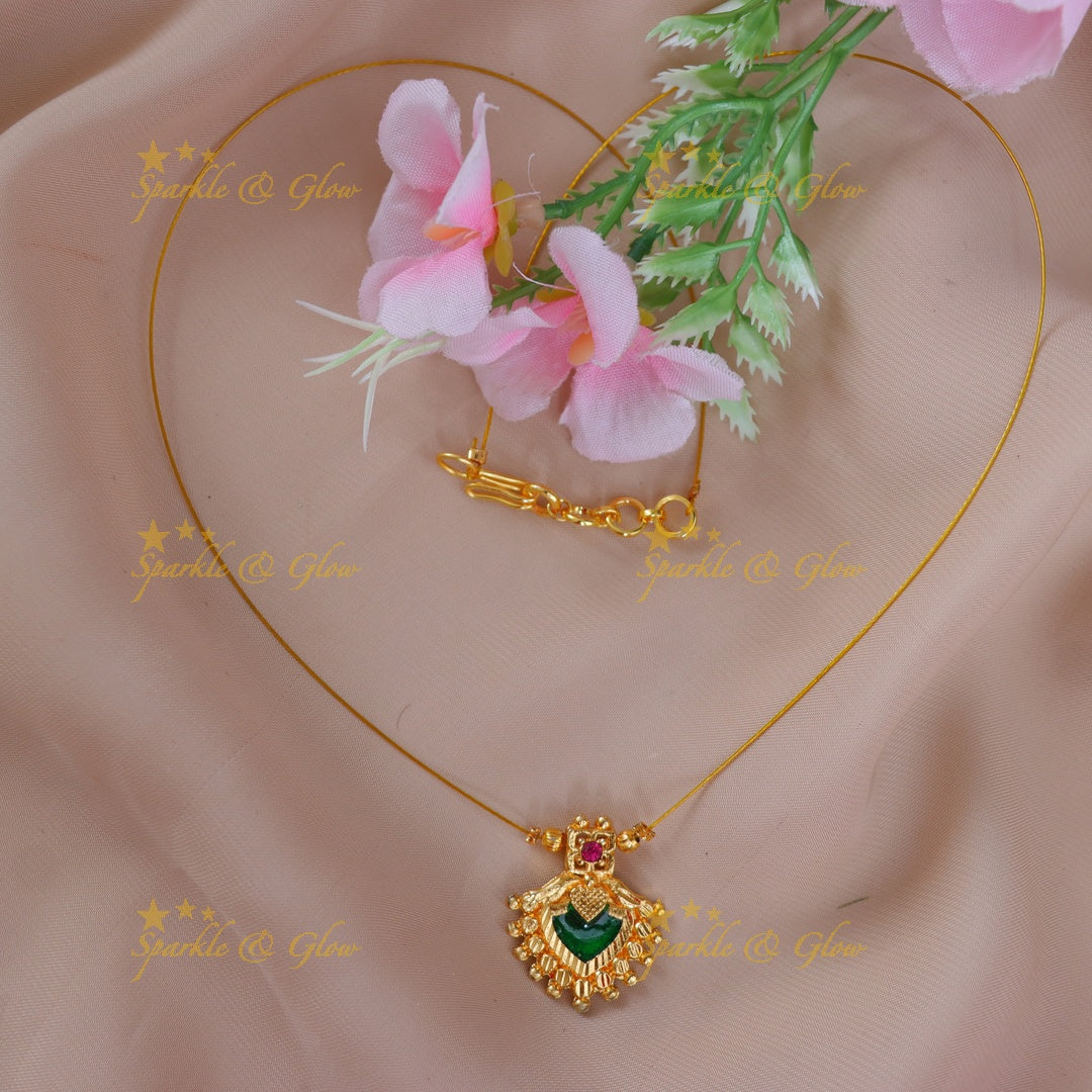 Exquisite Gold Festive Pendant Necklace - Limited Edition
