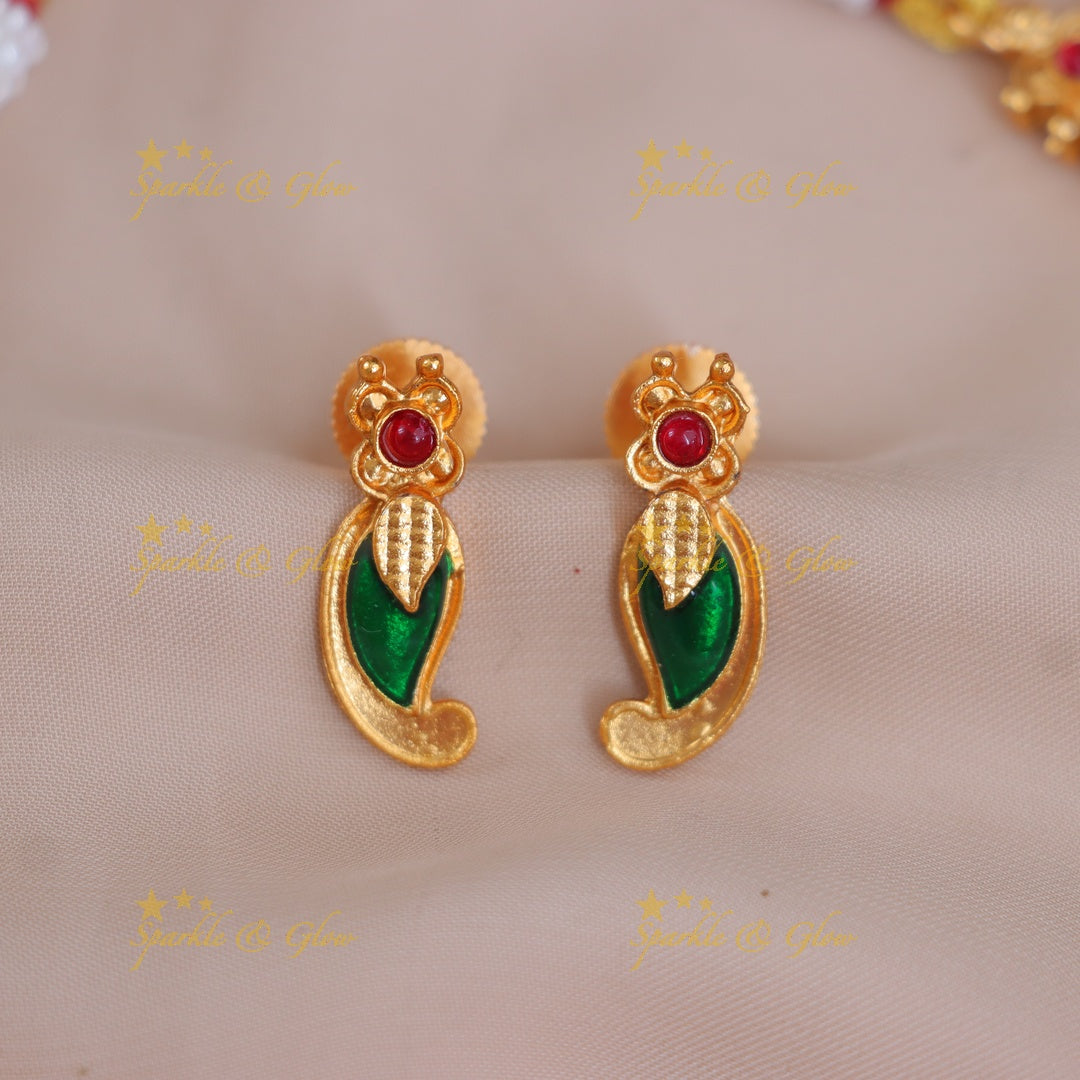 Exquisite Mango Floral Necklace – Wedding Elegance