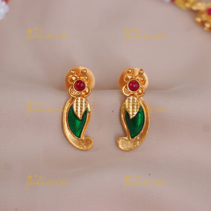 Exquisite Mango Floral Necklace – Wedding Elegance