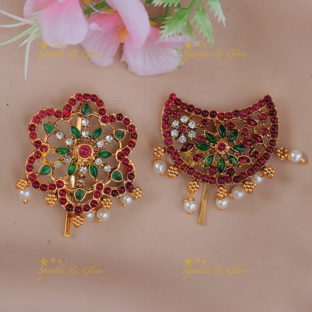 Exquisite Gold Jadabilla Hairpiece for Festive Weddings