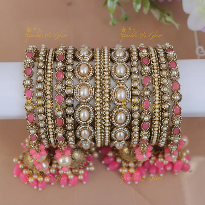 Glamorous Kundan Bangles for Weddings & Celebrations