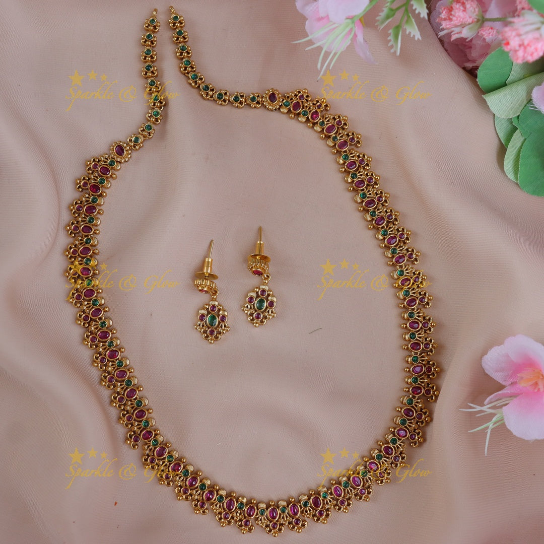 Elegant Kemp Gold Floral Necklace & Earrings Set Online