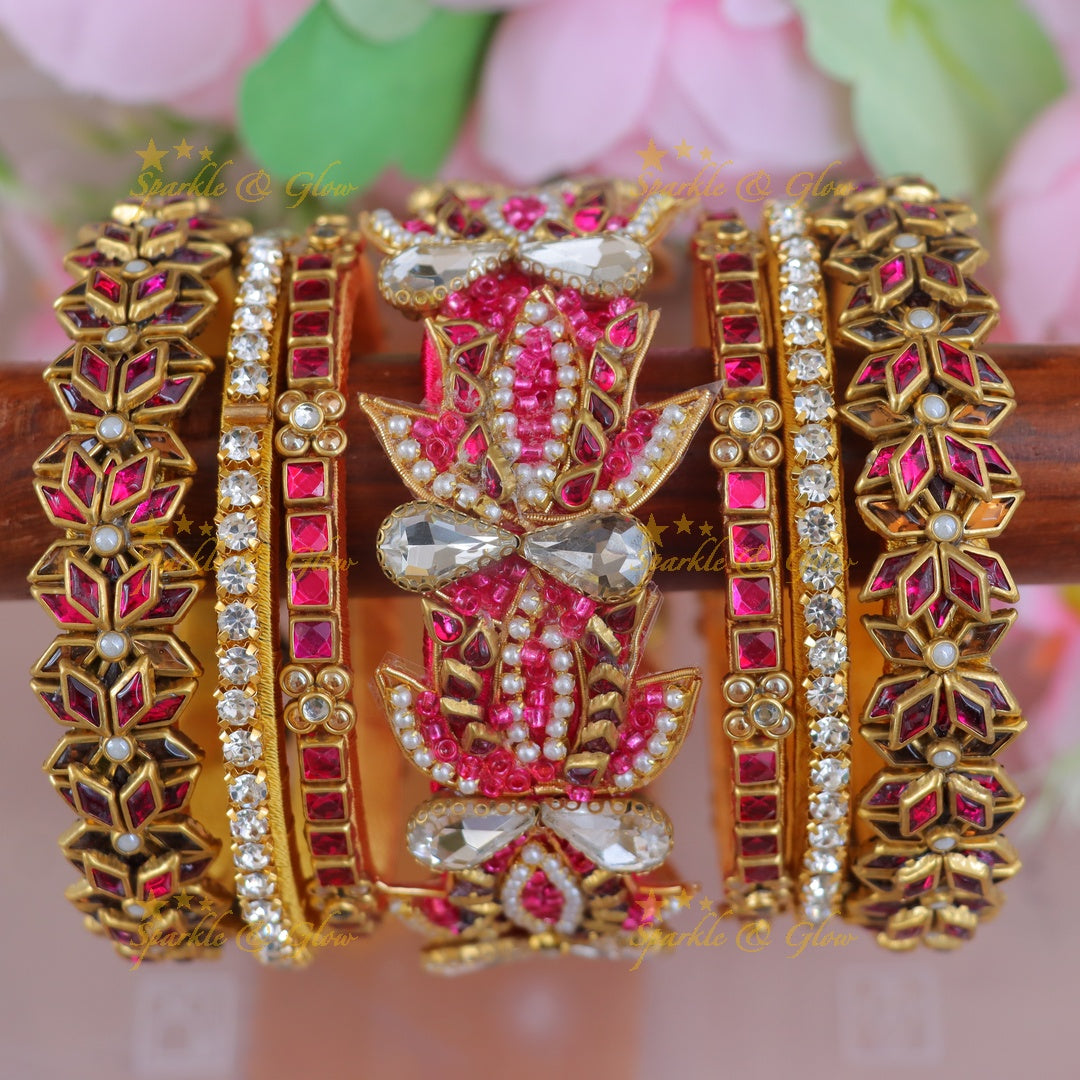 Exquisite Silk Thread Bridal Bangles for Weddings