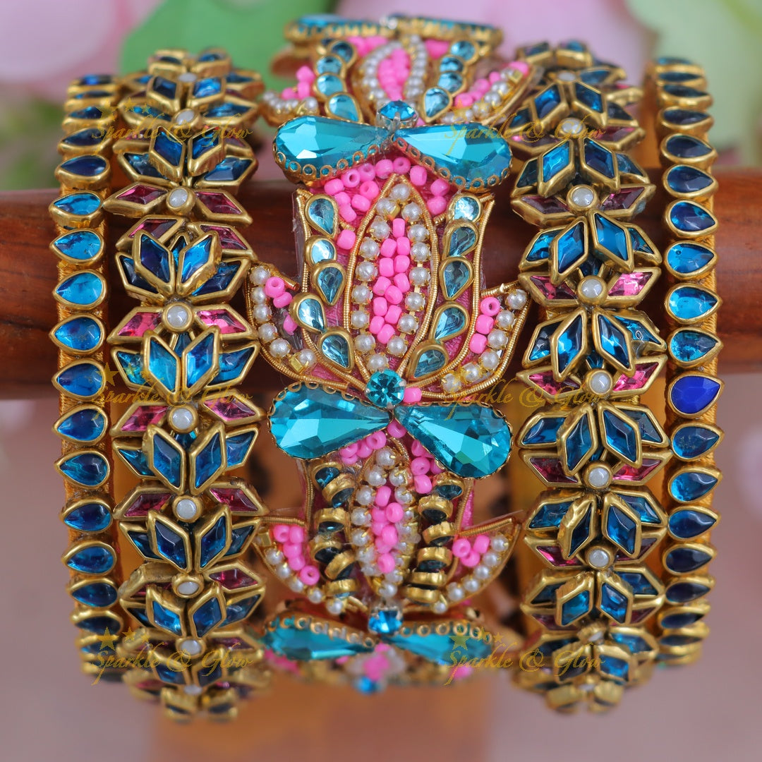 Exquisite Silk Thread Bangles - Bridal Collection