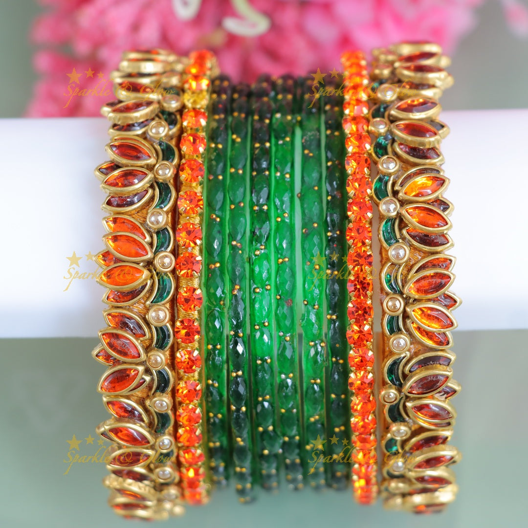 Stunning Kundan Silk Bangles for Festive Celebrations