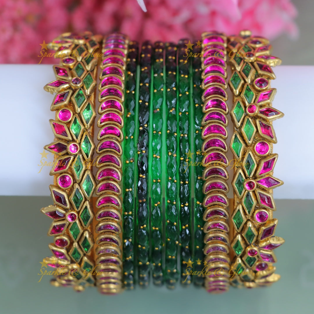 Stunning Kundan Bangles for Festive Celebrations - One Hand