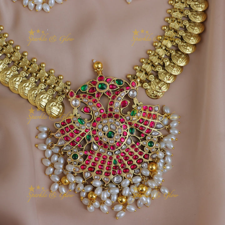 Stunning Lakshmi Coin Jadau Necklace for Festive Flair