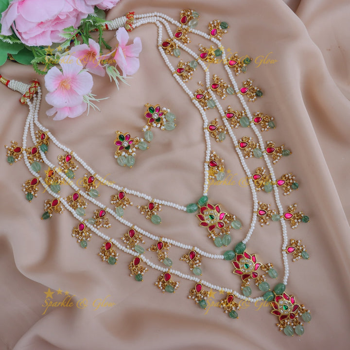 Exquisite Bridal Pearl Necklace Set - Shop Online