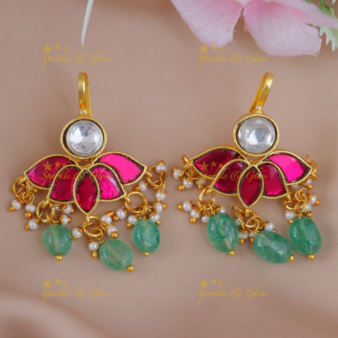 Exquisite Jadau Bugadi Earrings for Festive Elegance