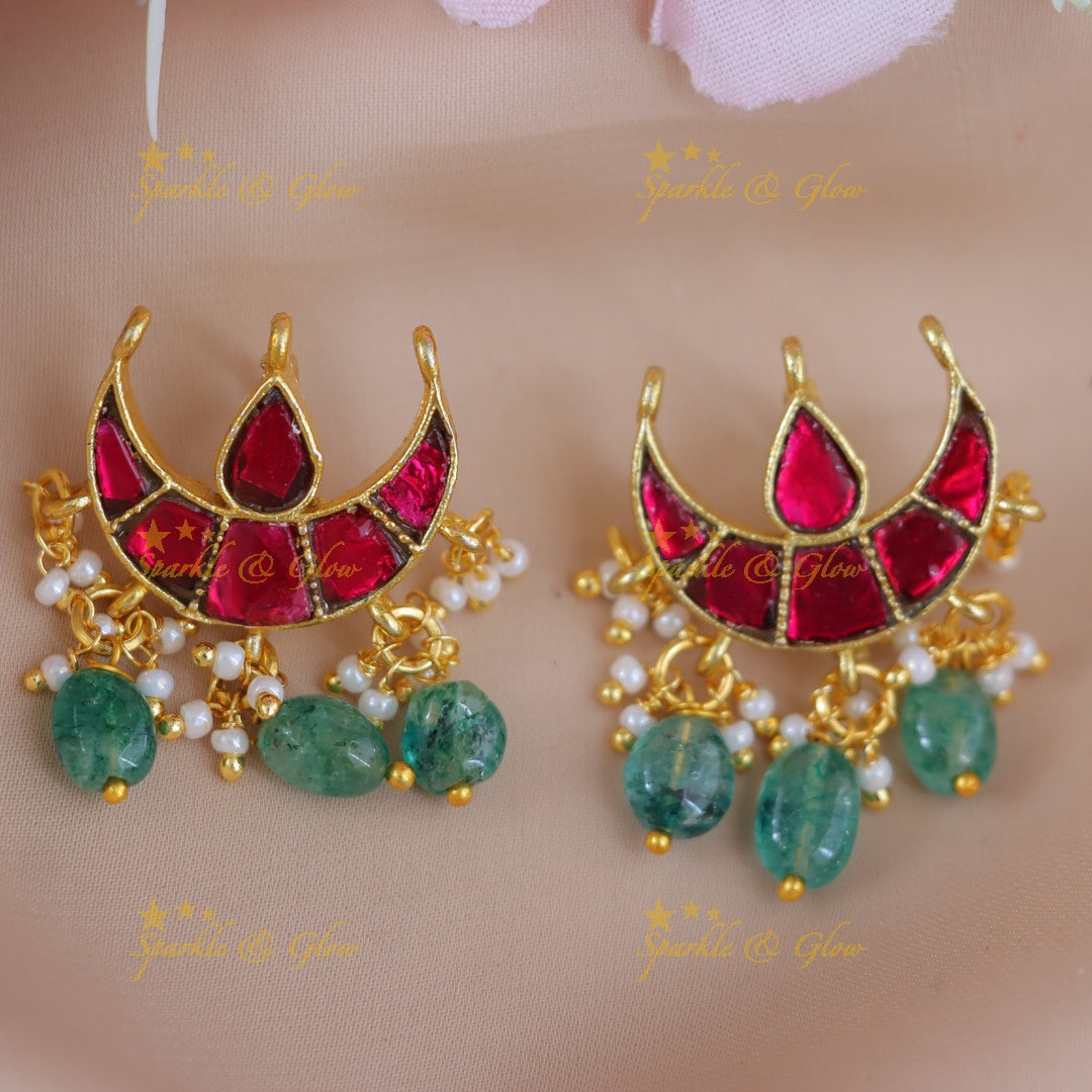 Exquisite Half Moon Bugadi Earrings for Elegance