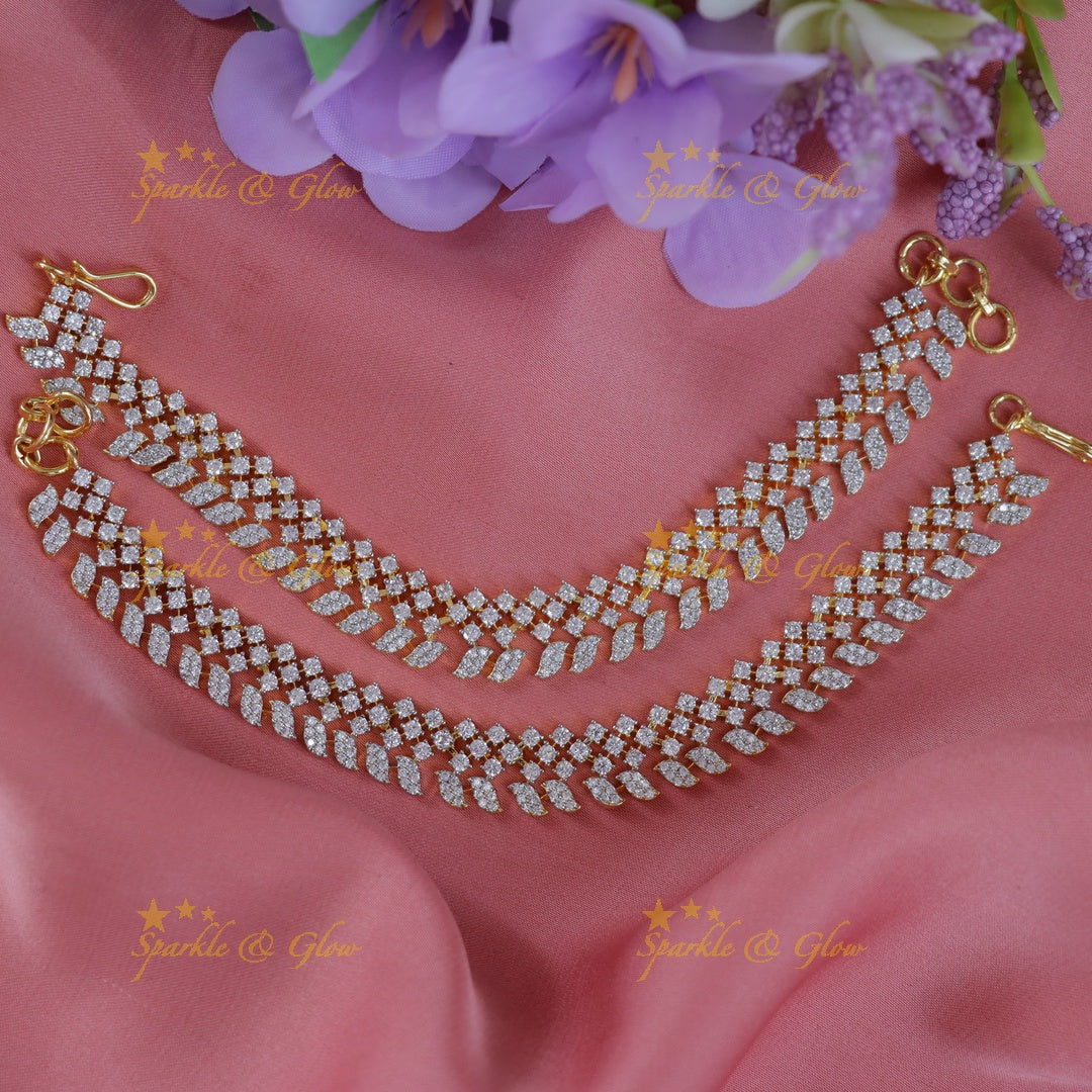 Exquisite Gold Earchains for Festive Elegance & Style