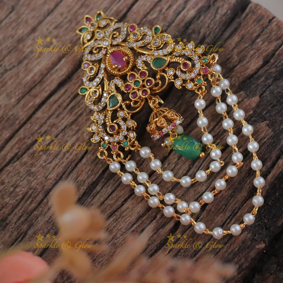 Exquisite Floral Pearl Hairpin for Elegant Occasions