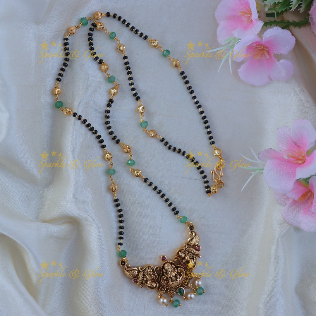 Lakshmi Mangalsutra Necklace – Timeless Temple Elegance