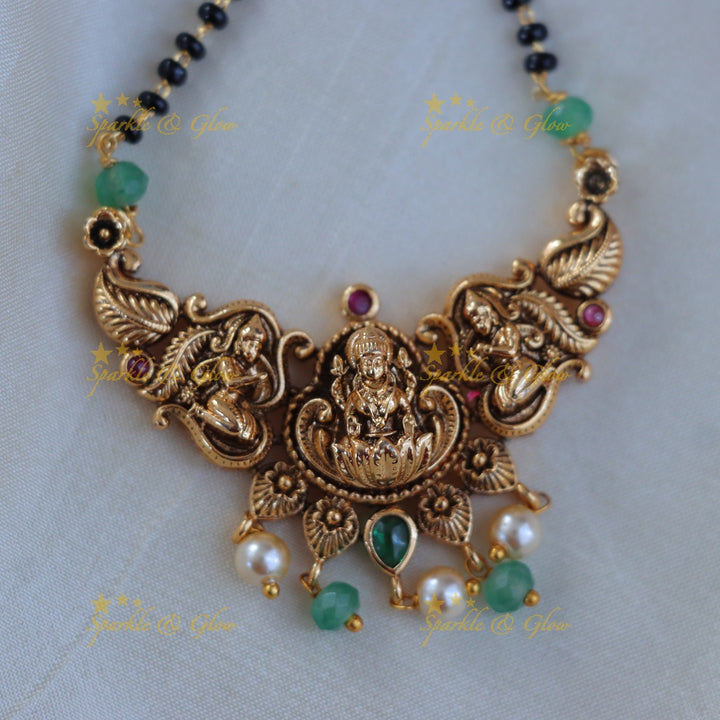 Lakshmi Mangalsutra Necklace – Timeless Temple Elegance
