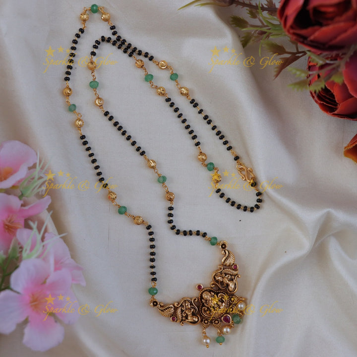 Lakshmi Mangalsutra Necklace – Timeless Temple Elegance