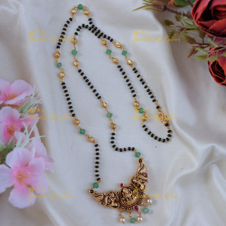 Lakshmi Mangalsutra Necklace – Timeless Temple Elegance