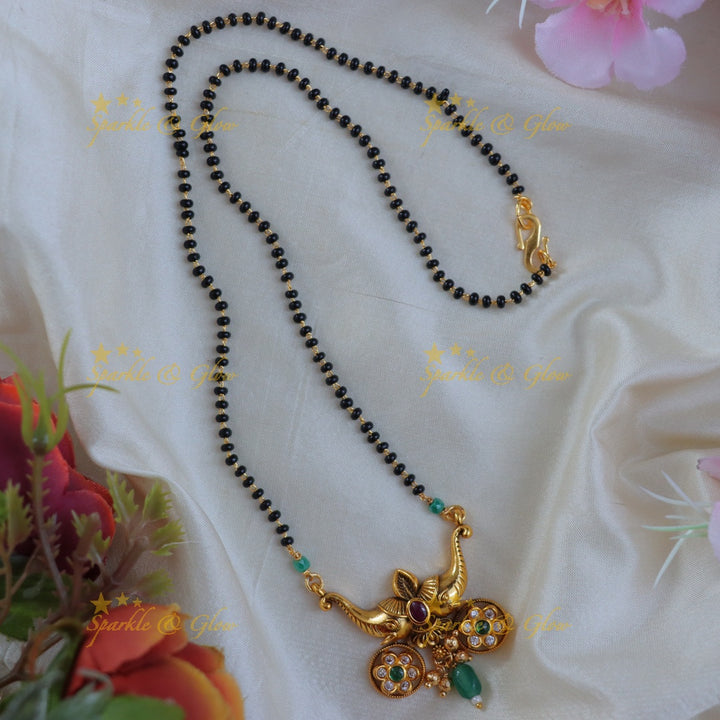 Elegant Elephant Mangalsutra Necklace for Celebrations