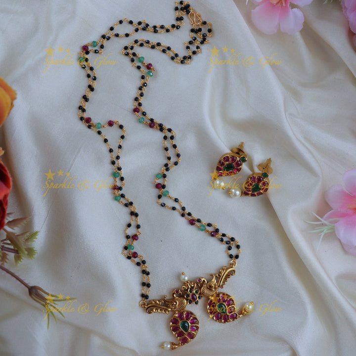 Lustrous Mango Mangalsutra Pendant Necklace
