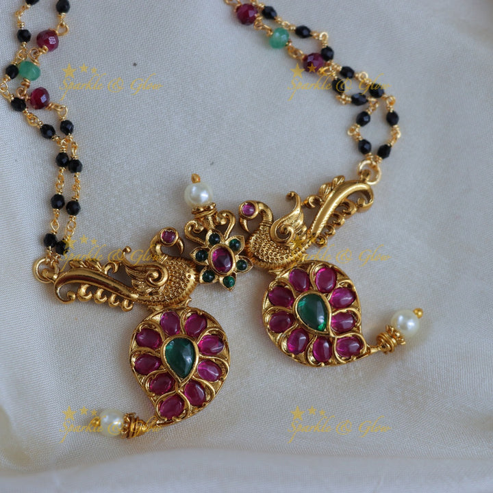 Lustrous Mango Mangalsutra Pendant Necklace