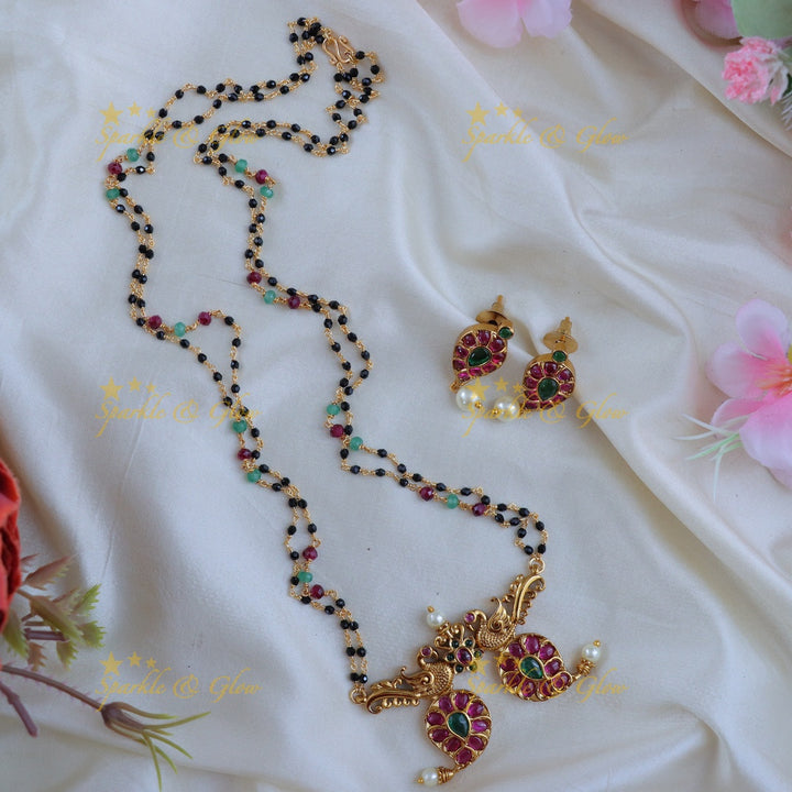 Lustrous Mango Mangalsutra Pendant Necklace