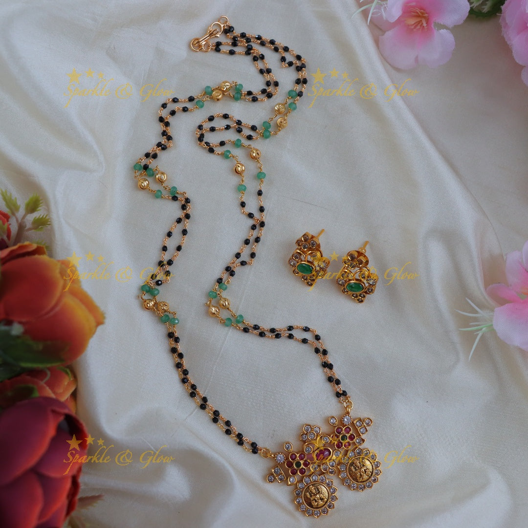 Elegant Lakshmi Mangalsutra Necklace - Perfect for Weddings