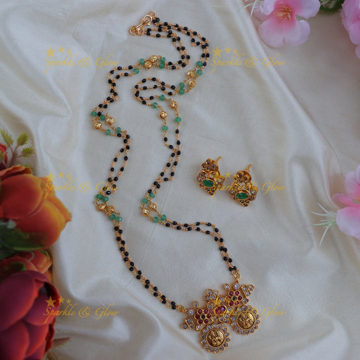 Elegant Lakshmi Mangalsutra Necklace - Perfect for Weddings